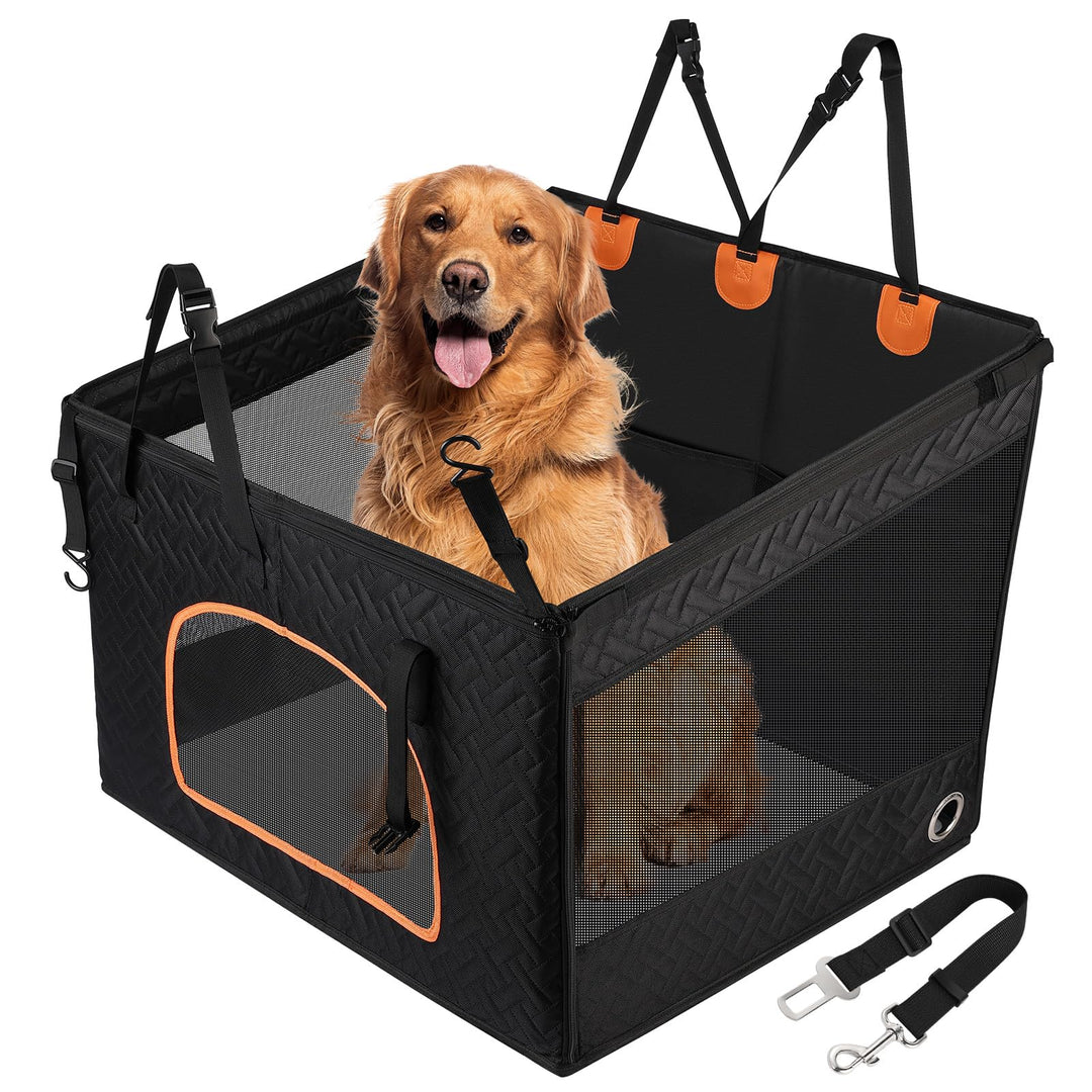 KYG grosser Hunde autositz für mittelgrosse bis grosse Hunde mit Matte, wasserfeste Rücksitz-Extende