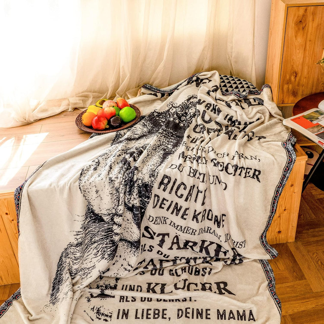 KEMEILA Personalisierte Weiche Decke Für Meine Tochter - Superweiche Flanelldecke Reisedecke Geschen