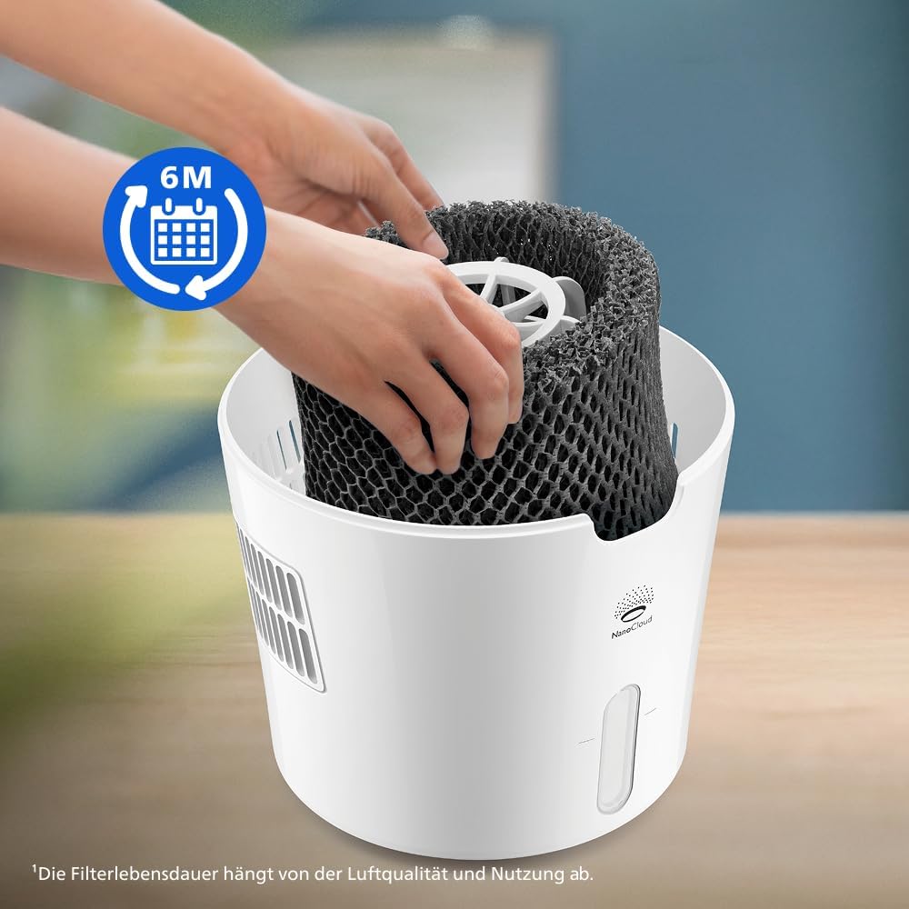 Philips Original NanoCloud Befeuchtungsfilter-Ersatz für Luftbefeuchter 2000 Serie HU4801, HU4802, H