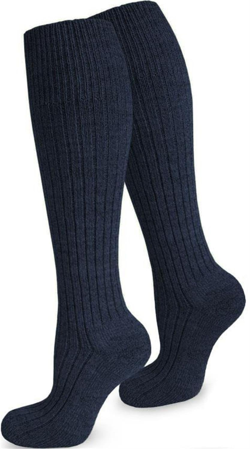 Polar Husky 6 Paar Herren Übergrösse Kniestrümpfe (Arbeitsstrümpfe) mit Frottee Sohle Farbe Marine G