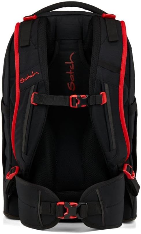 Satch Pack Schulrucksack Set 3tlg. inkl. Schlamperbox und Sporttasche (Fire Phantom), Fire Phantom