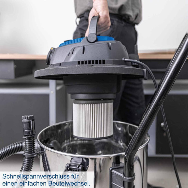 Scheppach Nass- / Trockensauger VC50 Nasssauger | 50L Edelstahlbehälter & Zubehör | 1400W Leistung |
