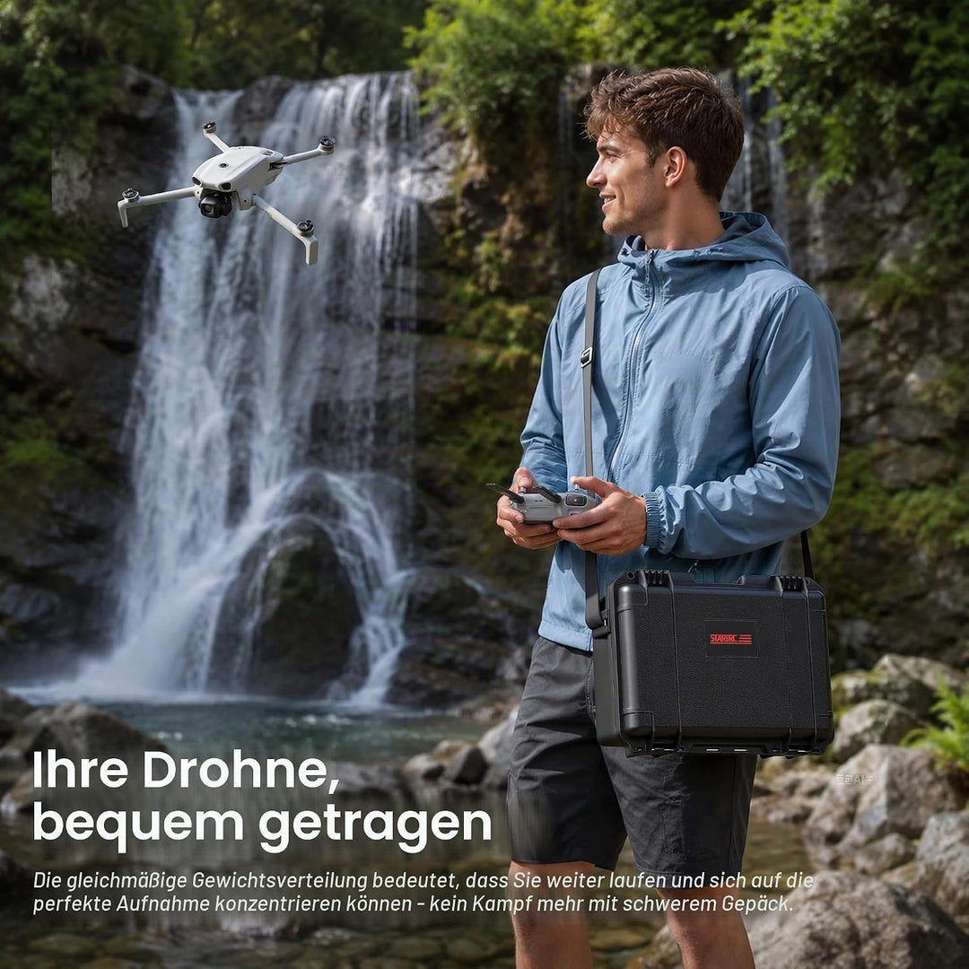STARTRC Lito X1/1 Koffer, Wasserdichter Harter Tasche für DJI Lito X1/1 Fly More Combo Zubehör für D