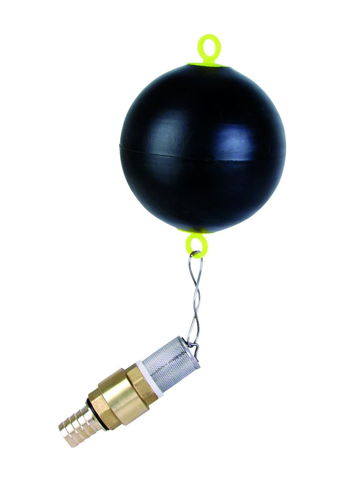 T.I.P. Ballschwimmer mit Fussventil (Schwimmende Entnahme von Zisternen, Behältern, Brunnen, Verhind