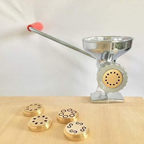 Tagliapasta Einstellbare Walze | Professioneller Blätterschneider mit 5 glatten Klingen + 5 gezahnte