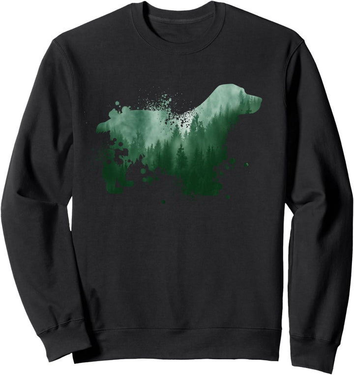 Englischer Cocker Spaniel | Hund Silhouette | Cocker Spaniel Sweatshirt