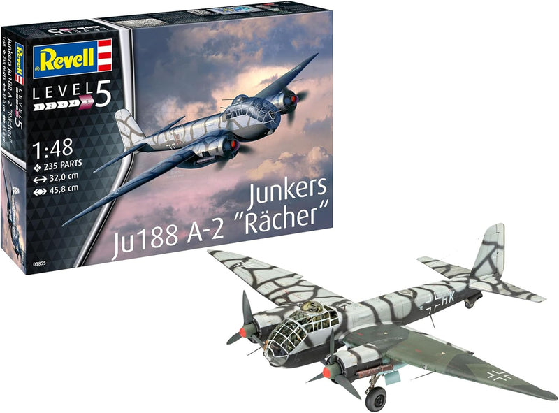 Revell 3855 Junkers Ju188 A-1 "Rächer Other License Zubehör, Unlackiert