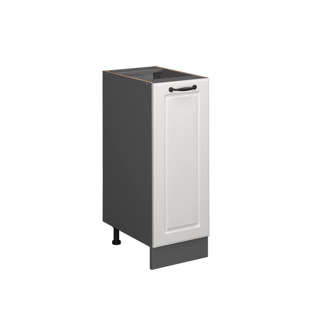 Vicco Apothekerschrank R-Line, Weiss Landhaus/Anthrazit, 30 cm ohne Arbeitsplatte Apothekerunterschr