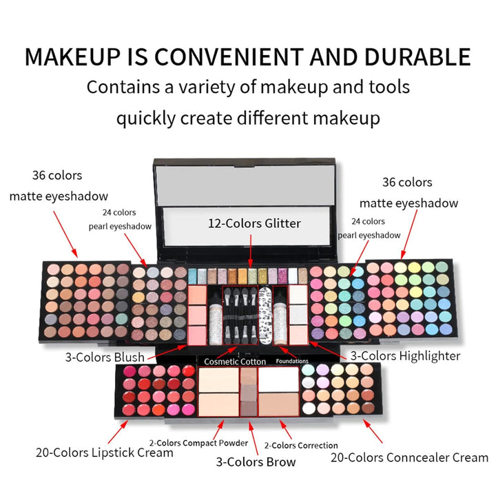 Lidschatten Palette, Eyeshadow Make Up Kosmetik Palette, Schminkpalette mit Hochpigmentierten Farben