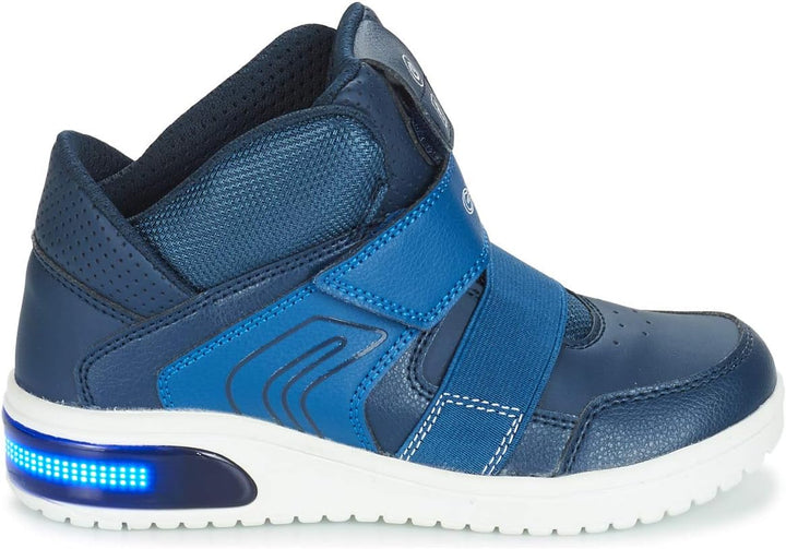 Geox Jungen J XLED Boy A Sneakers, 32 EU Navy