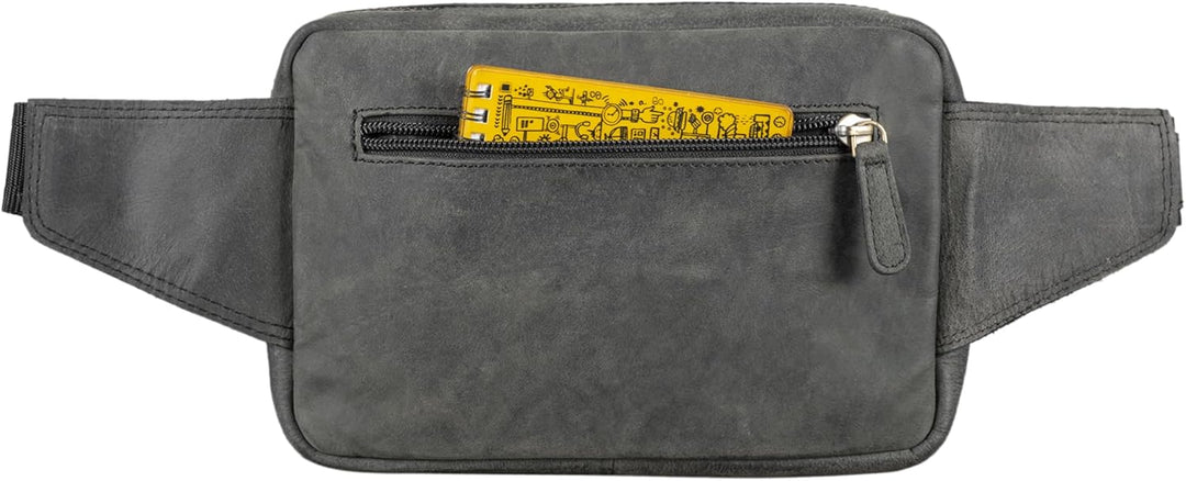 STILORD 'Boston' Gürteltasche Leder Vintage Bauchtasche Männer Frauen Hüfttasche für Kamera Jogging