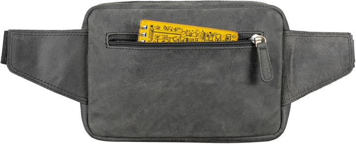STILORD 'Boston' Gürteltasche Leder Vintage Bauchtasche Männer Frauen Hüfttasche für Kamera Jogging