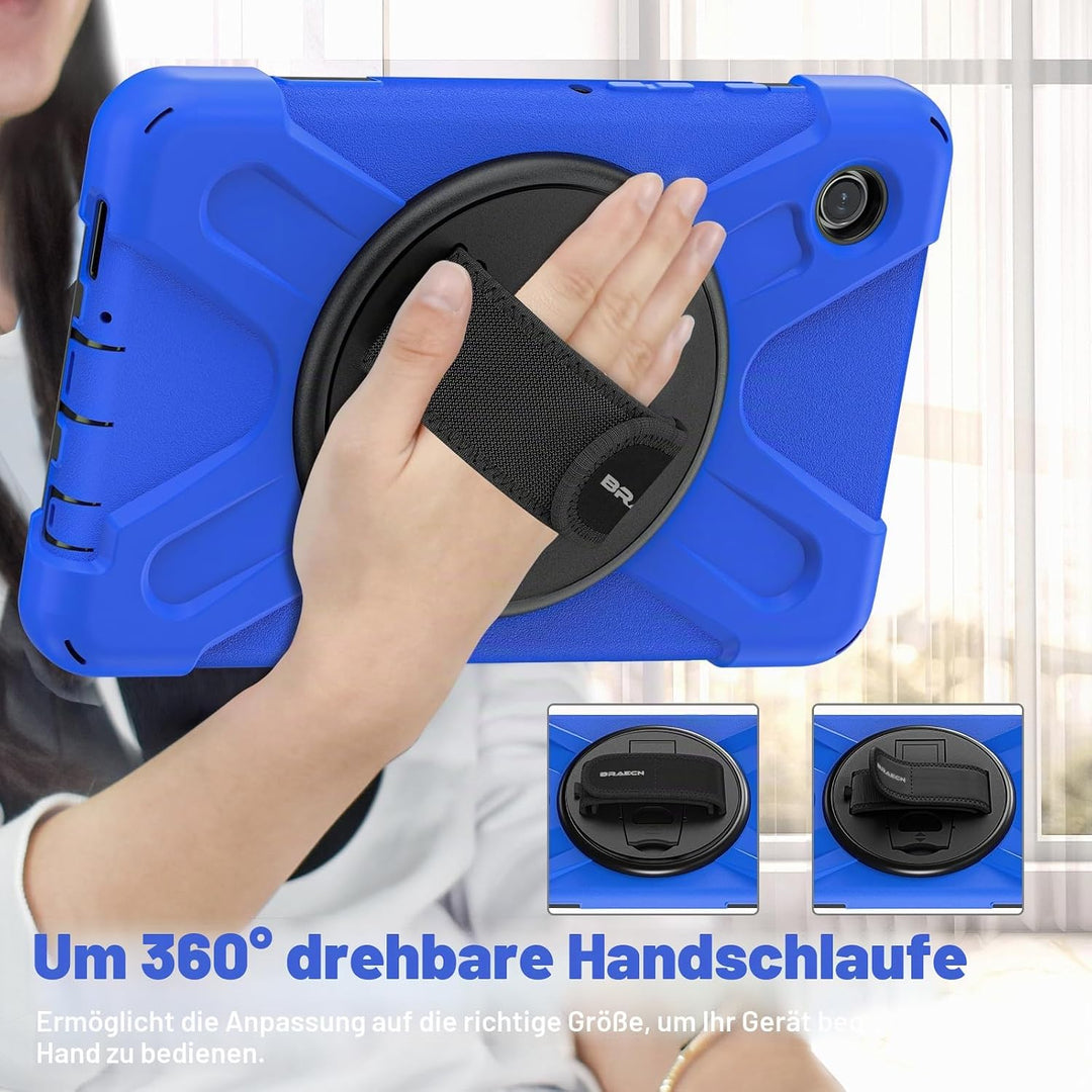 BRAECN Hülle für Samsung Galaxy Tab A9 8.7 Zoll SM-X110/SM-X115/SM-X117, Stossfeste Robuste Tragbare
