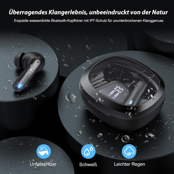 AI Kopfhörer Übersetzer, 3-in-1 Translator Earbuds, Bluetooth 5.4 Sprachübersetzer für 135 Sprachen