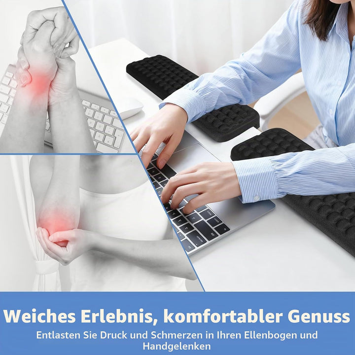 L-Förmige Handballenauflage und Ellenbogenauflage für Schreibtisch, 2 Stück Ergonomische Wrist Rest