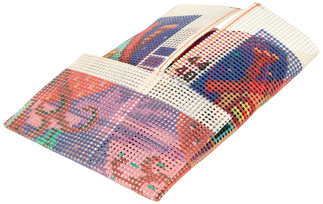 Collection d'Art CdA Kreuzstichkissen Märchenbrücke 5257, 40x40cm, Stickbild vorgezeichnet, Märchenb