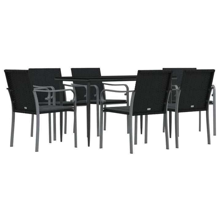 Festnight Poly Rattan Sitzgruppe Gartenmöbel Set Garten Essgruppe 6 Personen Gartenmöbel Set mit 6 G