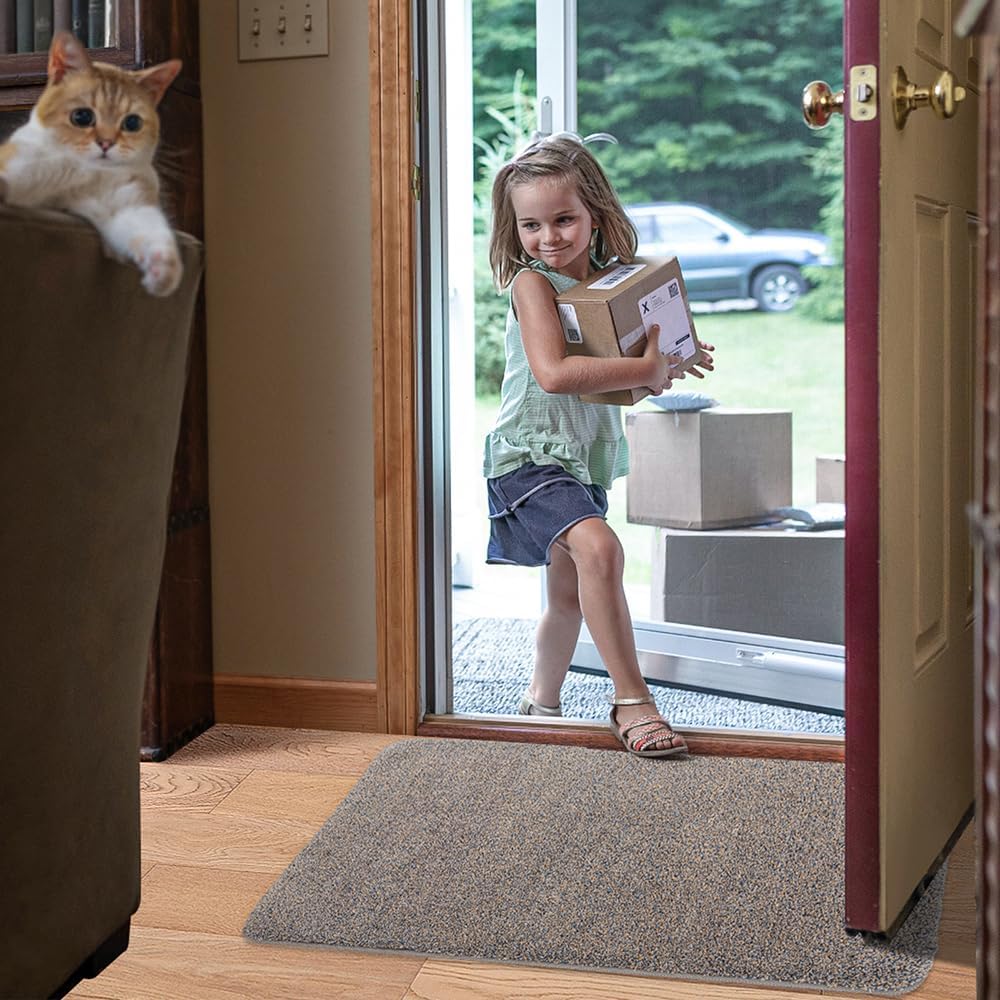 DEXI Fussmatte Innen 120 x 180 cm, rutschfeste Schmutzfangmatte, Maschinenwaschbare Fussmatte, Saugs