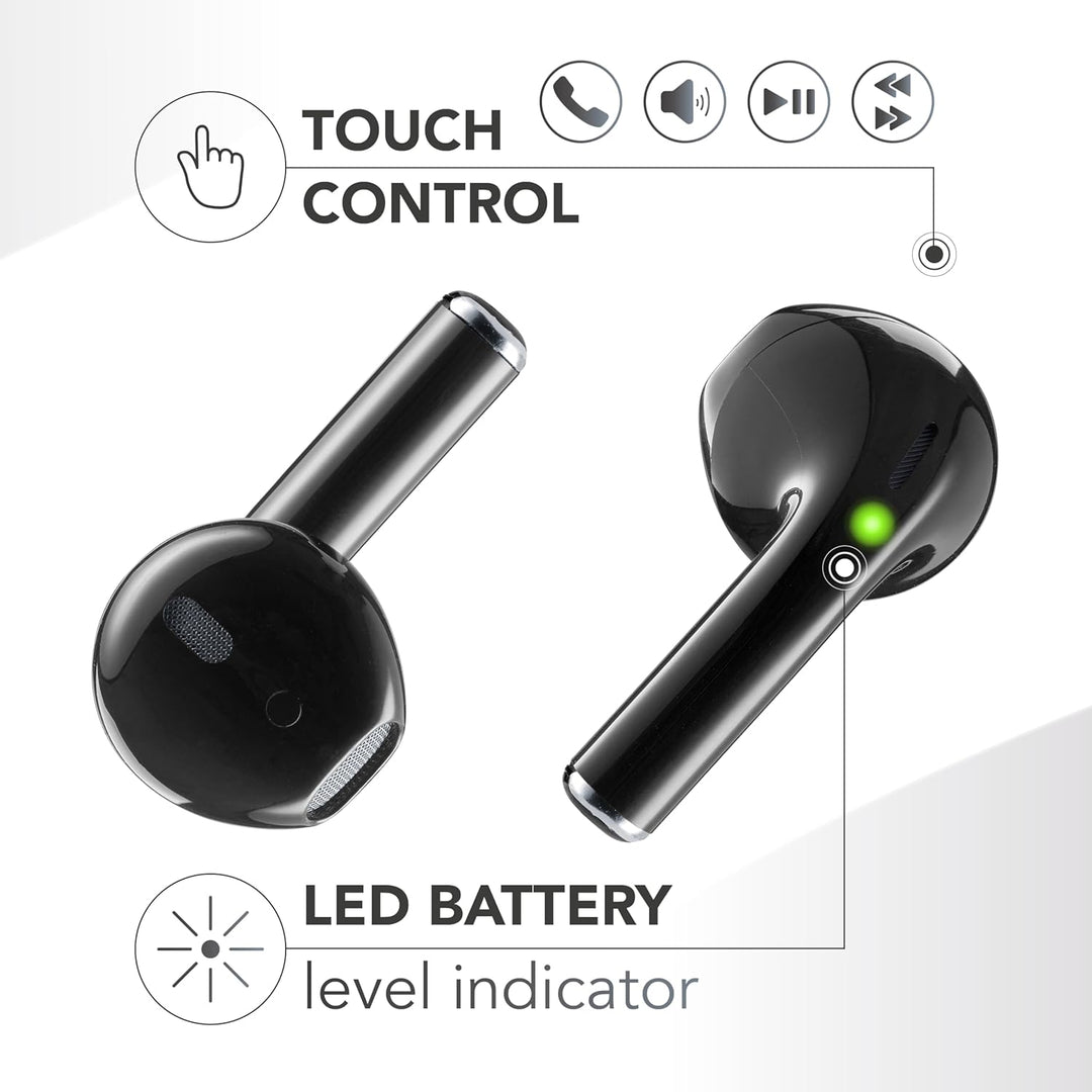 Music Sound, Spark TWS Kopfhörer, Bluetooth, Wireless, LED-Display, 30 Stunden Wiedergabe, automatis