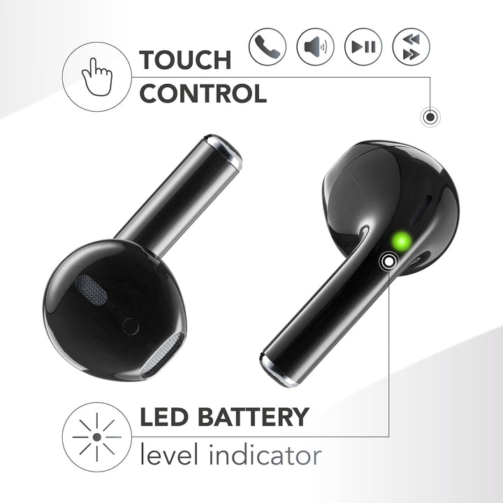 Music Sound, Spark TWS Kopfhörer, Bluetooth, Wireless, LED-Display, 30 Stunden Wiedergabe, automatis