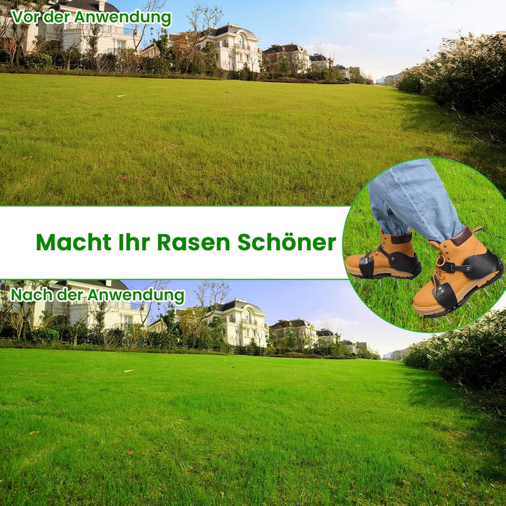 Nagelschuhe Rasenlüfter Schuhe Für Rasen Aerifizierer - Rasenbelüfter Vertikutierer Für Belüften Lüf