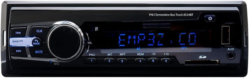 Radio MP3 Player Auto PNI Clementine Bus LKW 8524BT 4x45w, RDS, 12V / 24V 1 DIN cu SD, USB, AUX, RCA