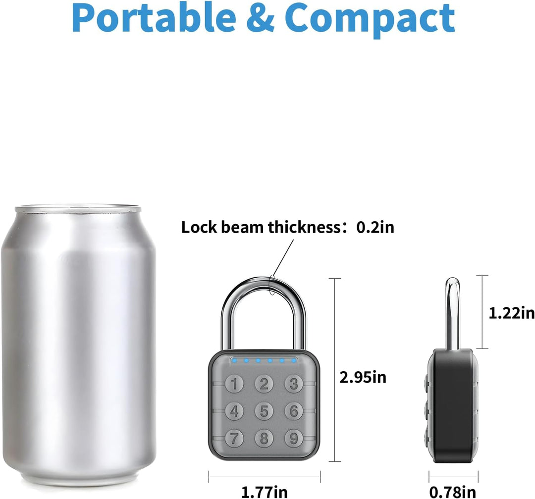 Zahlenschloss, Zahlenschloss für Spind, Schliessfachschloss &amp; Gym Locker Lock - Hohe Sicherheit, ein