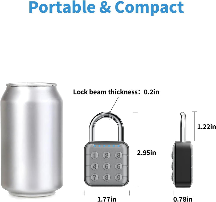 Zahlenschloss, Zahlenschloss für Spind, Schliessfachschloss &amp; Gym Locker Lock - Hohe Sicherheit, ein