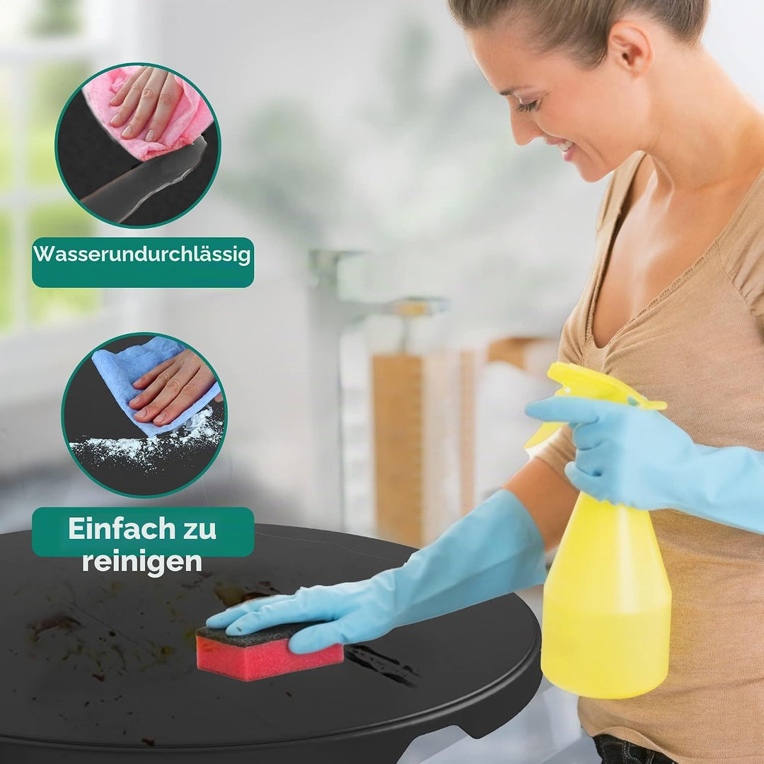 YITAHOME 80cm Gartentisch, Runder Klapptisch, Balkontisch Klappbar, Campingtisch Wetterfest für Outd