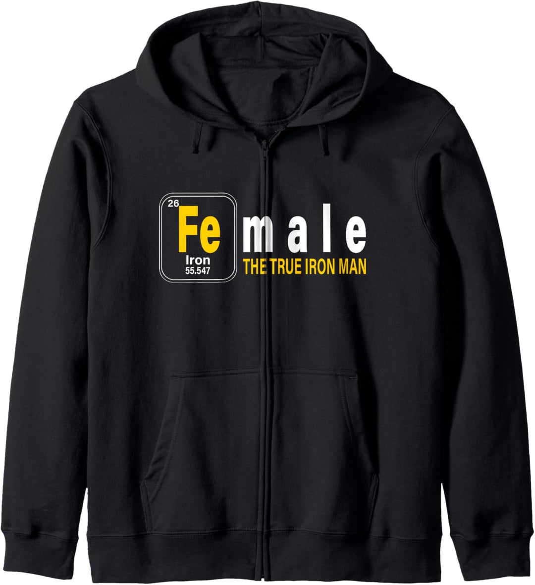Female ! Element Tables of the true Iron Man Kapuzenjacke