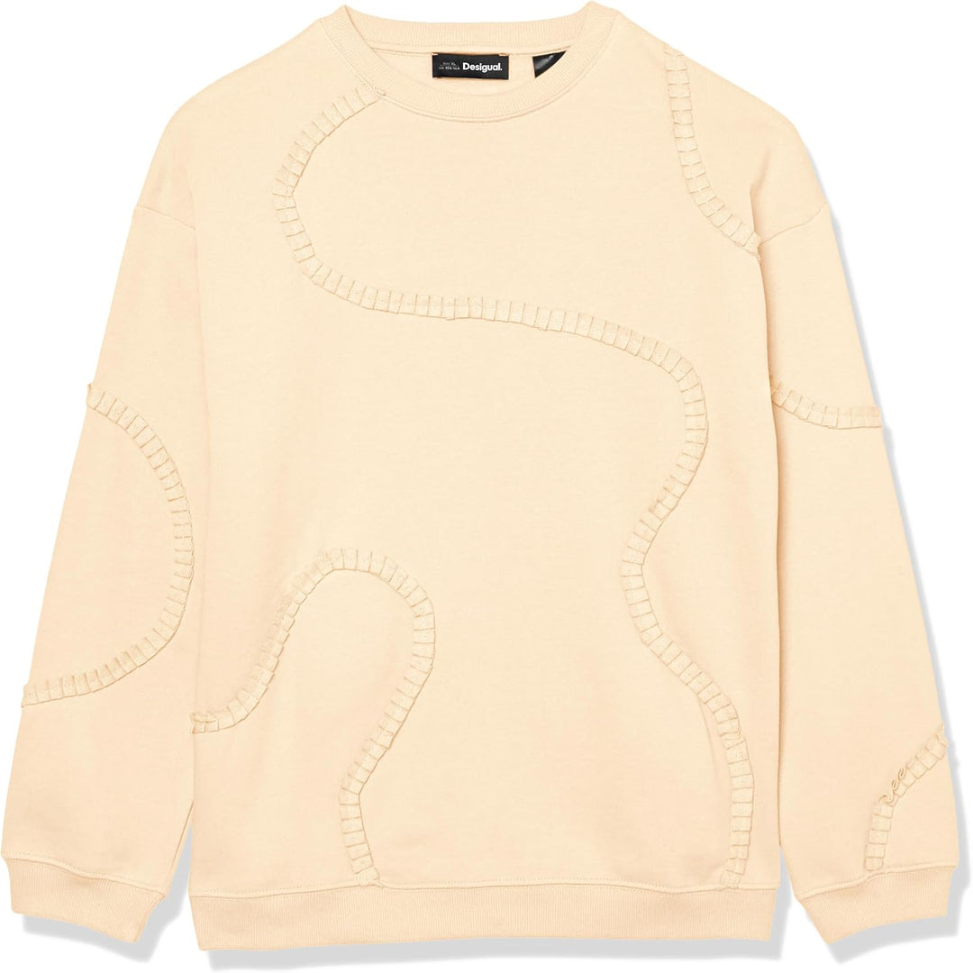 Desigual Mädchen inida Pullover Sweater, Weiss