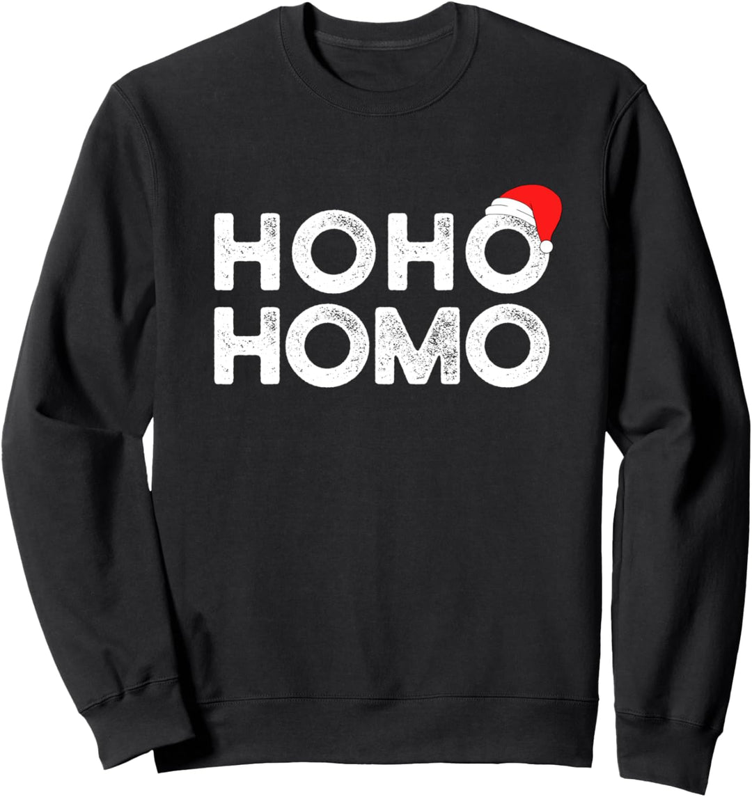 Hoho Homo - Witziges schwul lesbisch LGBT Weihnachten Sweatshirt