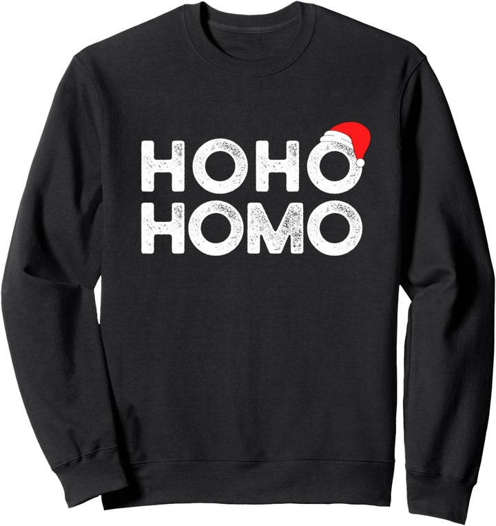 Hoho Homo - Witziges schwul lesbisch LGBT Weihnachten Sweatshirt