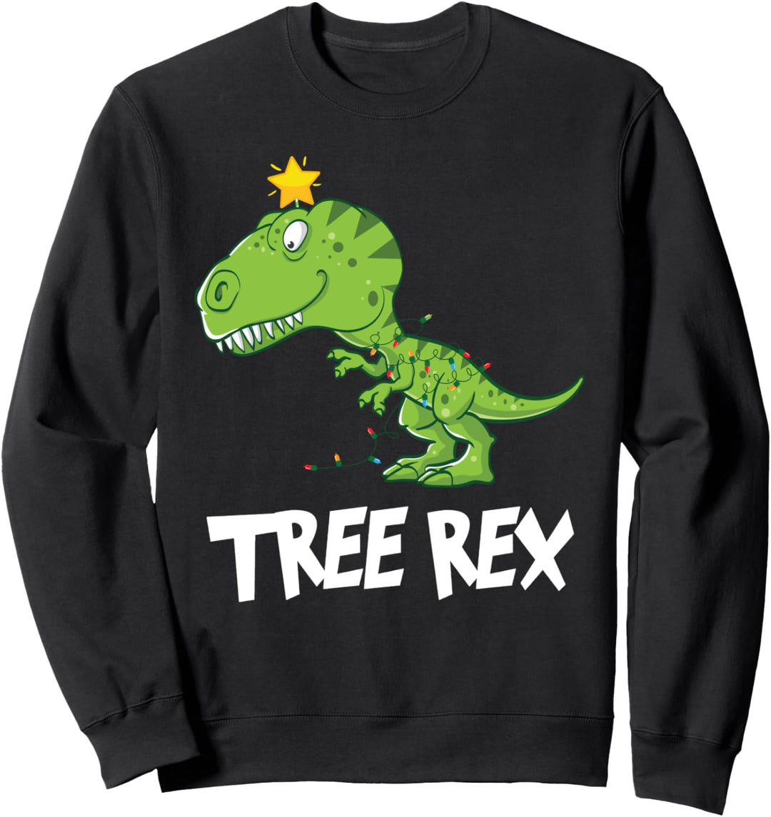 Lustiges Tree Rex Weihnachten T-Rex Dinosaurier Xmas Dino Sweatshirt