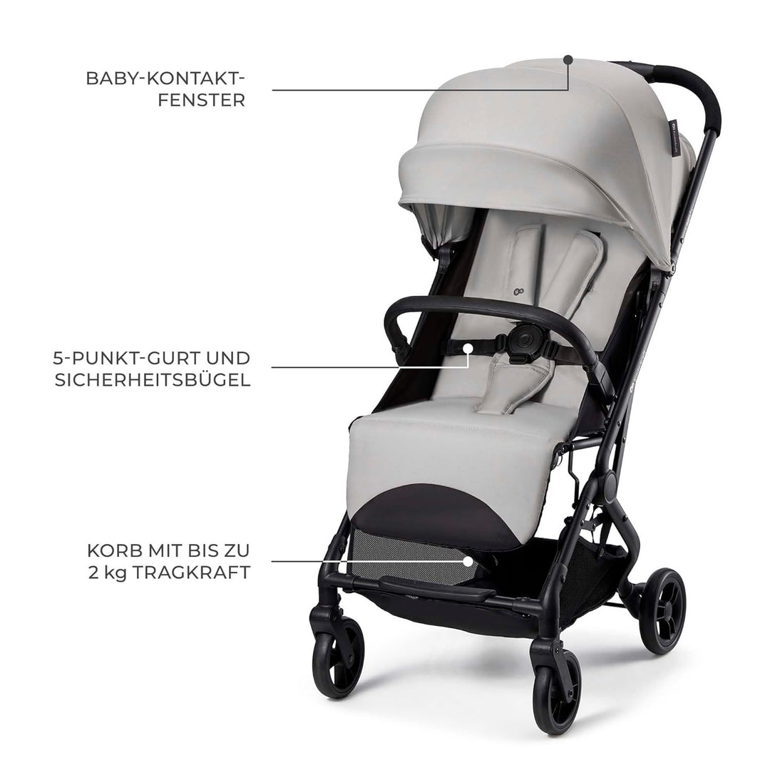 Kinderkraft INDY 3, leichter Buggy ab Geburt bis 15 kg, nur 7,3 kg, Einhand-Faltmechanismus CLICK &