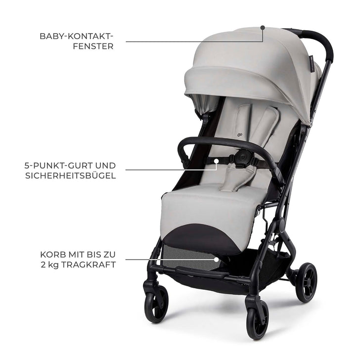 Kinderkraft INDY 3, leichter Buggy ab Geburt bis 15 kg, nur 7,3 kg, Einhand-Faltmechanismus CLICK &
