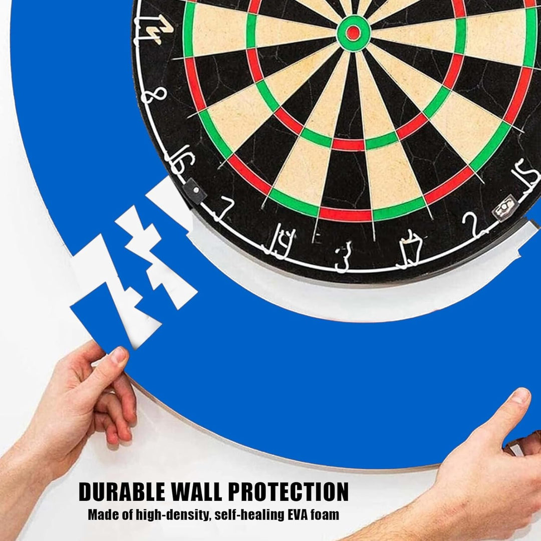 Jorzer Dartboard -Surround Eva Round Darts Board Surround Ring Schutzbrett Backbrett abnehmbare Blau