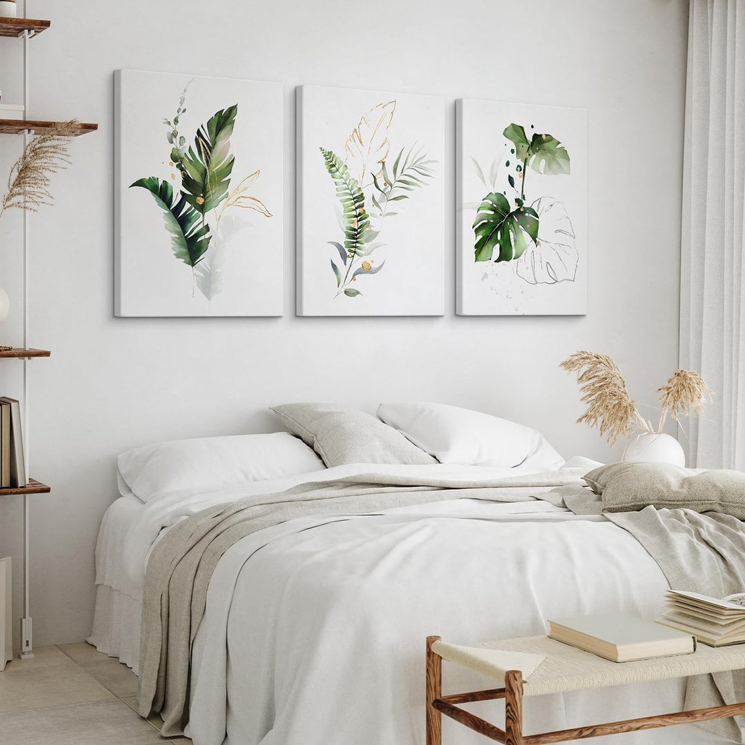Muralo - Wandbilder Set - Leinwand Bilder Set Aufhängefertig - Bilder für Wohnzimmer Schlafzimmer -