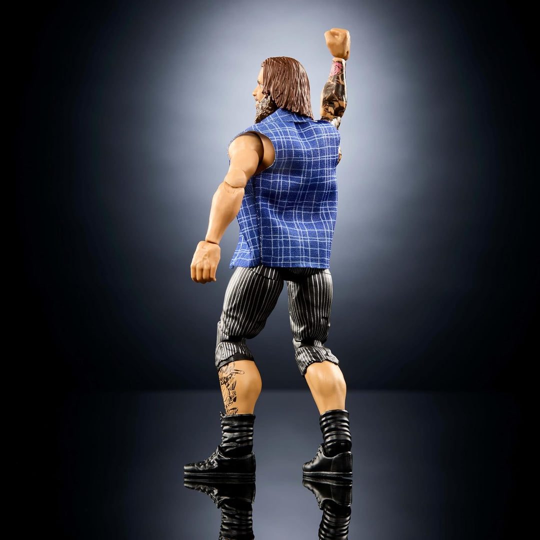Mattel WWE Elite Actionfigur & Zubehör, Serie #120, 15,2 cm grosses Sammlerstück Joe Gacy mit 25 Gel