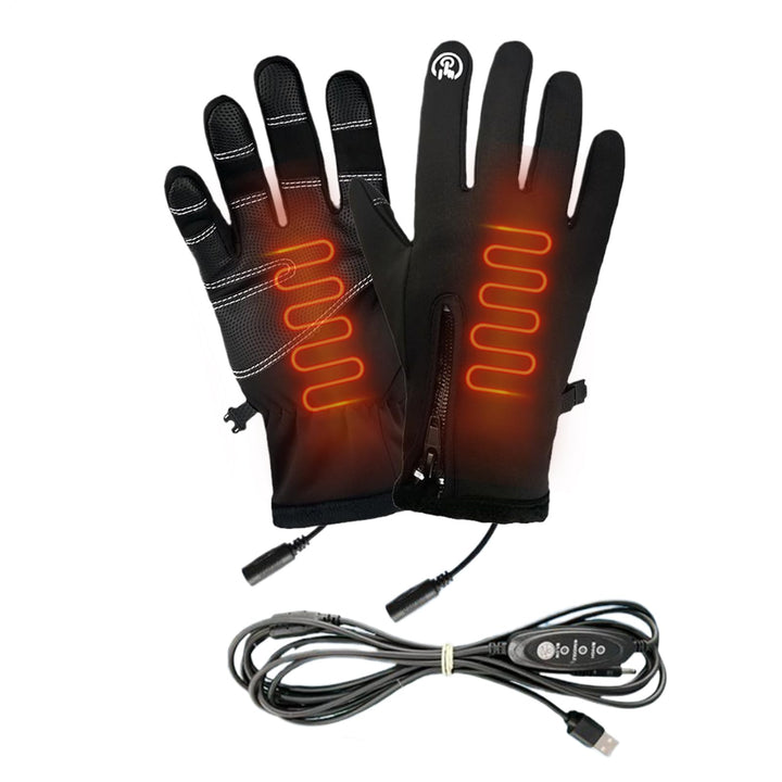 Elektrische Heizhandschuhe | USB-aufladbare Touchscreen-Heizhandschuhe,3 Stufen Heizmuffen Für Damen