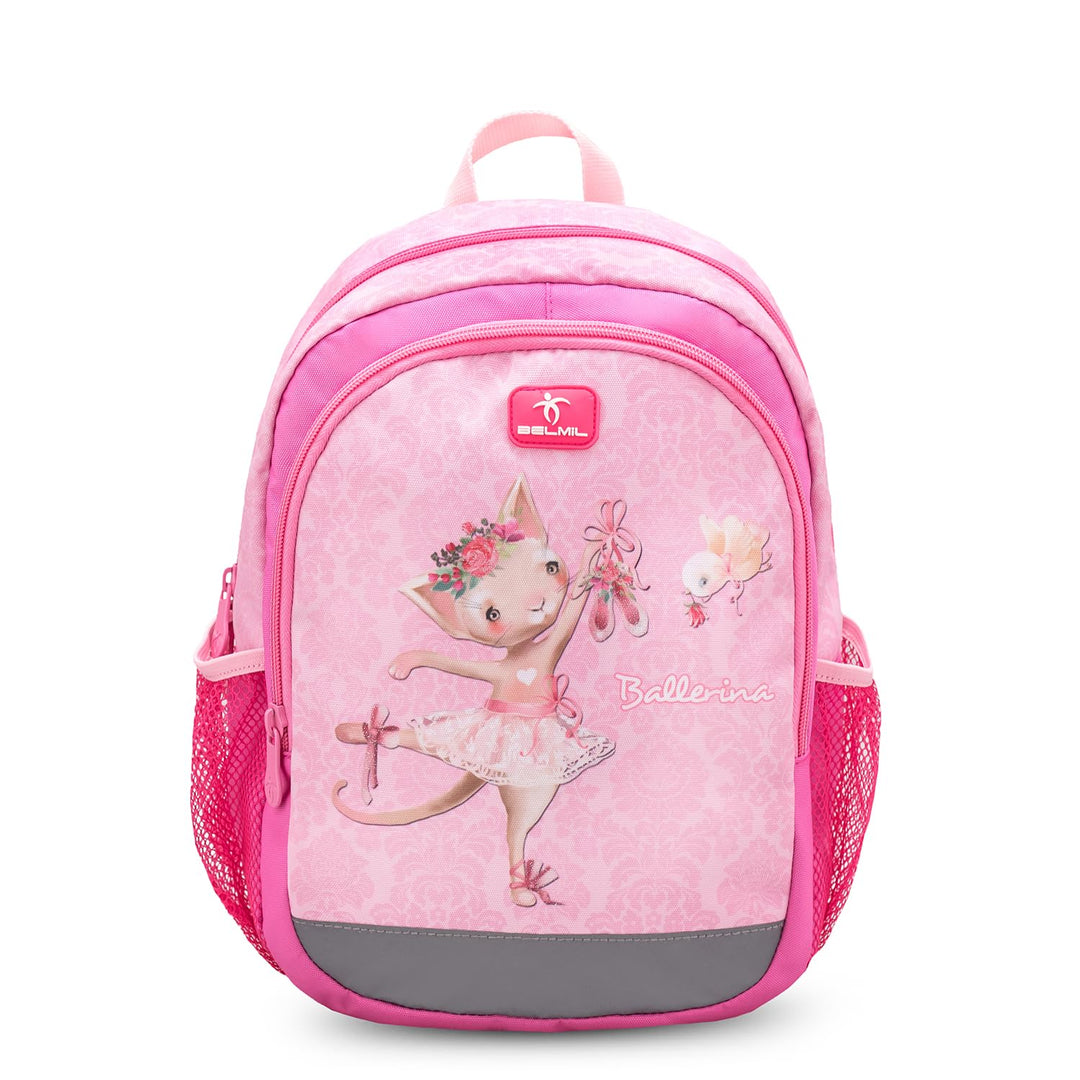 Belmil Kindergartenrucksack mit Brustgurt und Namensschild für 3-6 Jährige/Krippenrucksack Kindergar