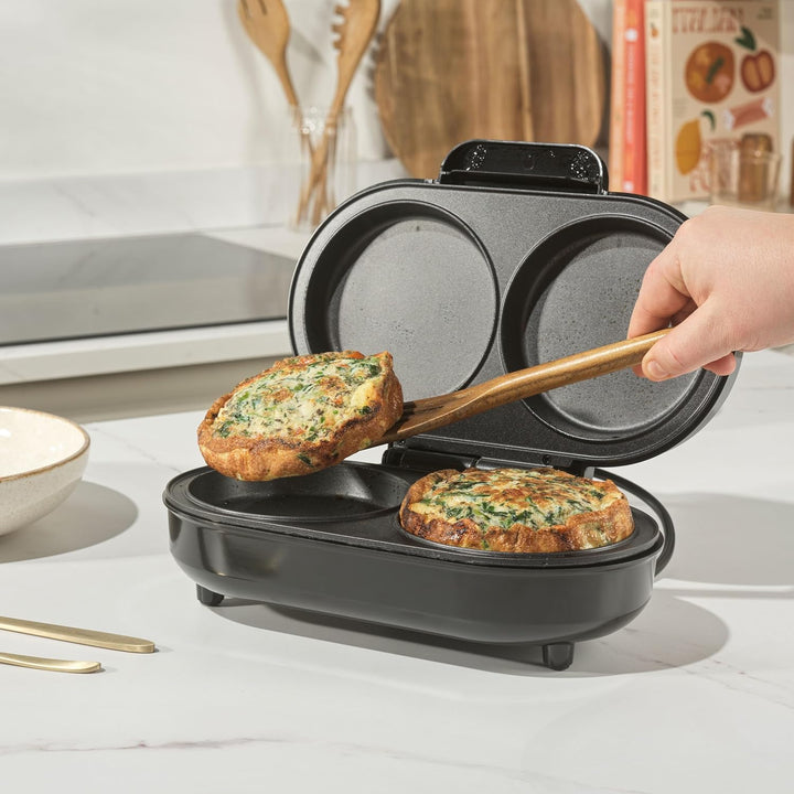 Salter XL Dual Omelette Maker – Antihaftbeschichtete Deep-Fill-Kochplatten, Doppelte Eierkocher, Mac