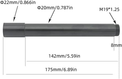 Dilwe Fahrrad Vorderradgabelachse, 110x20mm Aluminiumlegierung Steckachse Kompatibel mit Fox Vorderr