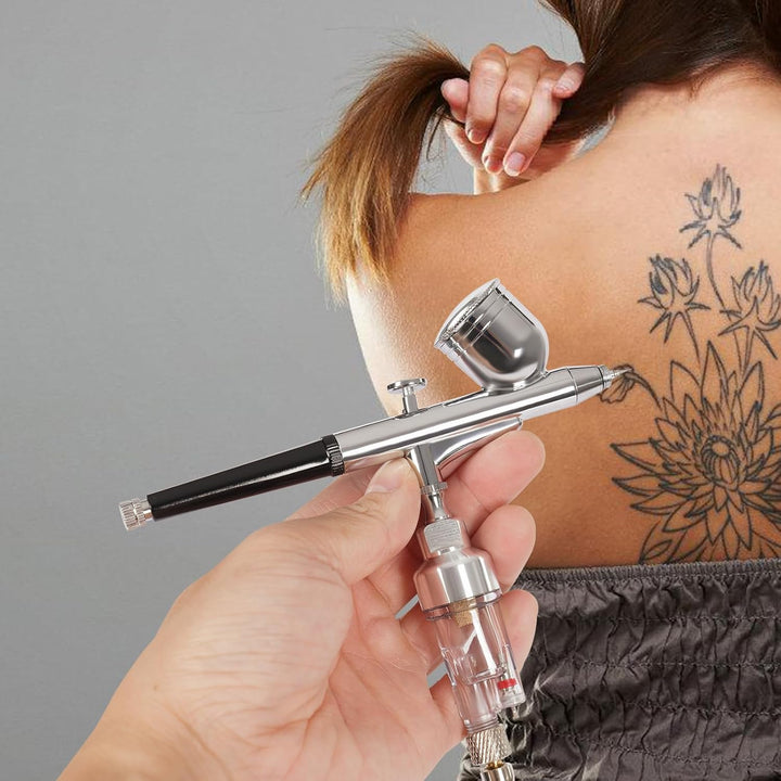 Luftpinsel-Set, Airbrush Set mit Kompressor für Modellbau Nailart Kunstmalerei und DIY Projekte 7cc