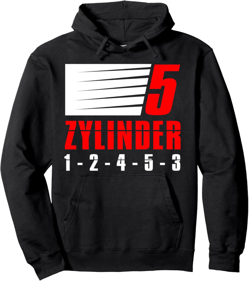 5 Zylinder Tuner Design Tuning Autoschrauber KFZ Pullover Hoodie