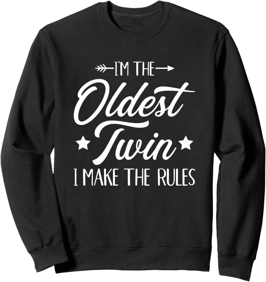 Älterer Zwilling lustiger Spruch Sweatshirt
