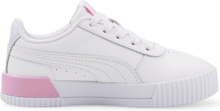 PUMA Carina L Jr Kinder Sneaker Leder Schuhe 370677 06 Weiss 38.5 EU Puma White Puma White Arctic Ic