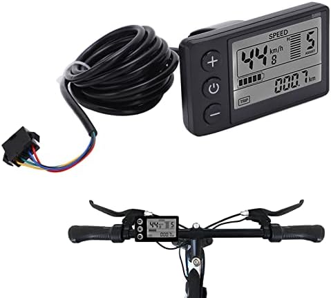 LCD-Display für Elektrofahrräder, S866 Wasserdichter Fahrradcomputer 24 V 36 V 48 V Elektroroller-Be