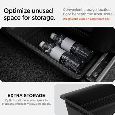 Spigen Tesla Model Y 2023-2021 Unter Sitz Aufbewahrungsbox Organizer, Verstecktes Fach für Model Y Z