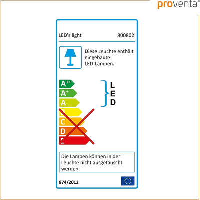 proventa® LED Mond Deckenleuchte Ø 40 cm mit Fernbedienung, 18 Watt, Lichtfarbe von 3.000-5.500 K ei